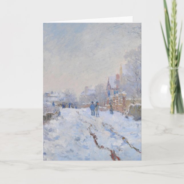 Claude Monet // Snow at Argenteuil Holiday Card (Front)
