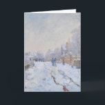 Claude Monet // Snow at Argenteuil Holiday Card<br><div class="desc">A work of the famous Impressionist artist Claude Monet.</div>
