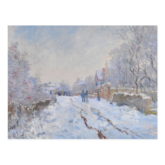 Claude Monet // Snow at Argenteuil Postcard