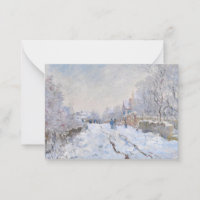 Claude Monet - Snow Scene at Argenteuil