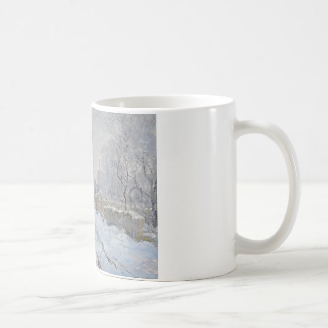 Claude Monet - Snow Scene at Argenteuil Coffee Mug (Right)