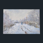 Claude Monet - Snow Scene at Argenteuil Doormat<br><div class="desc">Snow Scene at Argenteuil / Rue sous la neige,  Argenteuil - Claude Monet,  1875</div>