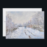 Claude Monet - Snow Scene at Argenteuil Invitation<br><div class="desc">Snow Scene at Argenteuil / Rue sous la neige,  Argenteuil - Claude Monet,  1875</div>