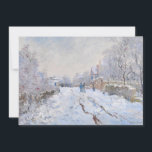 Claude Monet - Snow Scene at Argenteuil Invitation<br><div class="desc">Snow Scene at Argenteuil / Rue sous la neige,  Argenteuil - Claude Monet,  1875</div>