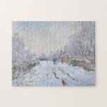 Claude Monet - Snow Scene at Argenteuil Jigsaw Puzzle<br><div class="desc">Snow Scene at Argenteuil / Rue sous la neige,  Argenteuil - Claude Monet,  1875</div>