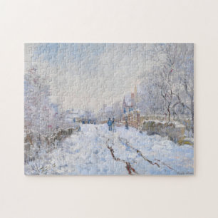 Claude Monet - Snow Scene at Argenteuil Jigsaw Puzzle