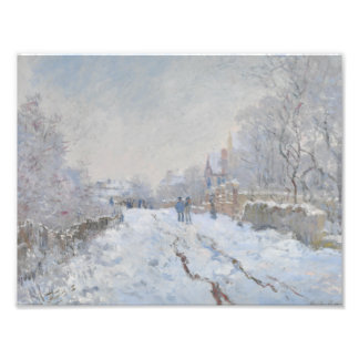 Claude Monet - Snow Scene at Argenteuil Photo Print
