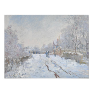 Claude Monet - Snow Scene at Argenteuil Photo Print