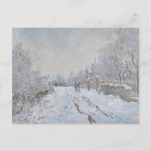 Claude Monet - Snow Scene at Argenteuil Postcard