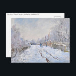 Claude Monet - Snow Scene at Argenteuil Postcard<br><div class="desc">Snow Scene at Argenteuil / Rue sous la neige,  Argenteuil - Claude Monet,  1875</div>
