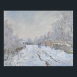 Claude Monet - Snow Scene at Argenteuil Poster<br><div class="desc">Snow Scene at Argenteuil by Claude Monet,  1875. Oil on canvas.</div>