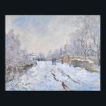 Claude Monet - Snow Scene at Argenteuil Poster<br><div class="desc">Snow Scene at Argenteuil / Rue sous la neige,  Argenteuil - Claude Monet,  1875</div>