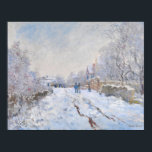 Claude Monet - Snow Scene at Argenteuil Poster<br><div class="desc">Snow Scene at Argenteuil / Rue sous la neige,  Argenteuil - Claude Monet,  1875</div>