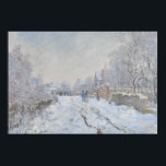 Claude Monet - Snow Scene at Argenteuil Poster<br><div class="desc">Snow Scene at Argenteuil by Claude Monet,  1875. Oil on canvas.</div>
