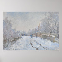 Claude Monet - Snow Scene at Argenteuil