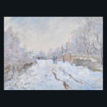 Claude Monet - Snow Scene at Argenteuil Tablecloth<br><div class="desc">Snow Scene at Argenteuil / Rue sous la neige,  Argenteuil - Claude Monet,  1875</div>