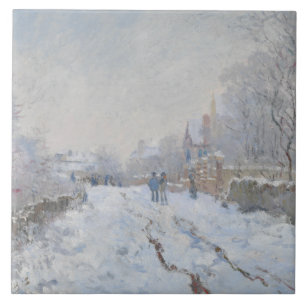 Claude Monet - Snow Scene at Argenteuil Tile