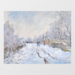 Claude Monet - Snow Scene at Argenteuil Wall Decal<br><div class="desc">Snow Scene at Argenteuil / Rue sous la neige,  Argenteuil - Claude Monet,  1875</div>