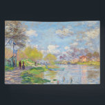 Claude Monet - Spring by the Seine Banner<br><div class="desc">Spring by the Seine - Claude Monet,  1875</div>