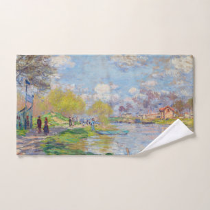 Claude Monet - Spring by the Seine Bath Towel Set