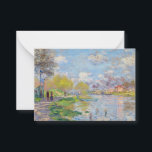 Claude Monet - Spring by the Seine Card<br><div class="desc">Spring by the Seine - Claude Monet,  1875</div>