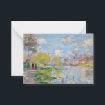 Claude Monet - Spring by the Seine Card<br><div class="desc">Spring by the Seine - Claude Monet,  1875</div>