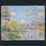 Claude Monet - Spring by the Seine Fleece Blanket<br><div class="desc">Spring by the Seine - Claude Monet,  1875</div>