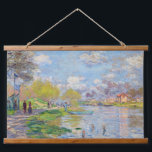 Claude Monet - Spring by the Seine Hanging Tapestry<br><div class="desc">Spring by the Seine - Claude Monet,  1875</div>
