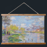 Claude Monet - Spring by the Seine Hanging Tapestry<br><div class="desc">Spring by the Seine - Claude Monet,  1875</div>