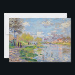 Claude Monet - Spring by the Seine Invitation<br><div class="desc">Spring by the Seine - Claude Monet,  1875</div>