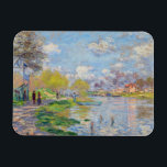 Claude Monet - Spring by the Seine Magnet<br><div class="desc">Spring by the Seine - Claude Monet,  1875</div>