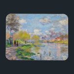Claude Monet - Spring by the Seine Magnet<br><div class="desc">Spring by the Seine - Claude Monet,  1875</div>