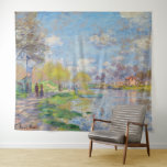 Claude Monet - Spring by the Seine Tapestry<br><div class="desc">Spring by the Seine - Claude Monet,  1875</div>