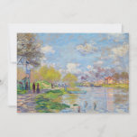 Claude Monet - Spring by the Seine Thank You Card<br><div class="desc">Spring by the Seine - Claude Monet,  1875</div>