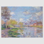 Claude Monet Spring by the Seine Tissue Paper<br><div class="desc">People stand by the Seine River during spring as painted by Claude Monet.</div>