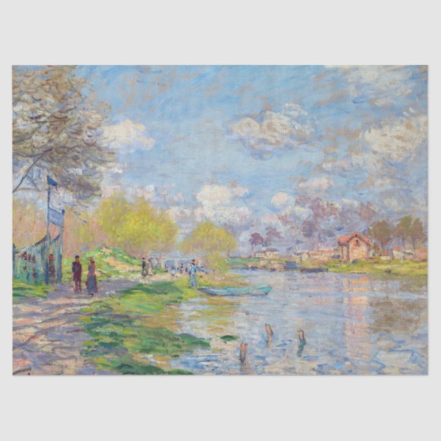 Claude Monet - Spring by the Seine Tissue Paper (Front)