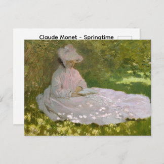Claude Monet - Springtime Postcard