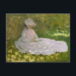 Claude Monet - Springtime Postcard<br><div class="desc">Springtime by Claude Monet, 1872. Claude Monet was a founder of French Impressionist painting, and the most consistent and prolific practitioner of the movement's philosophy of expressing one's perceptions before nature, especially as applied to plein-air landscape painting. The term "Impressionism" is derived from the title of his painting Impression, soleil...</div>