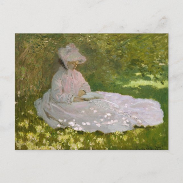Claude Monet - Springtime Postcard (Front)
