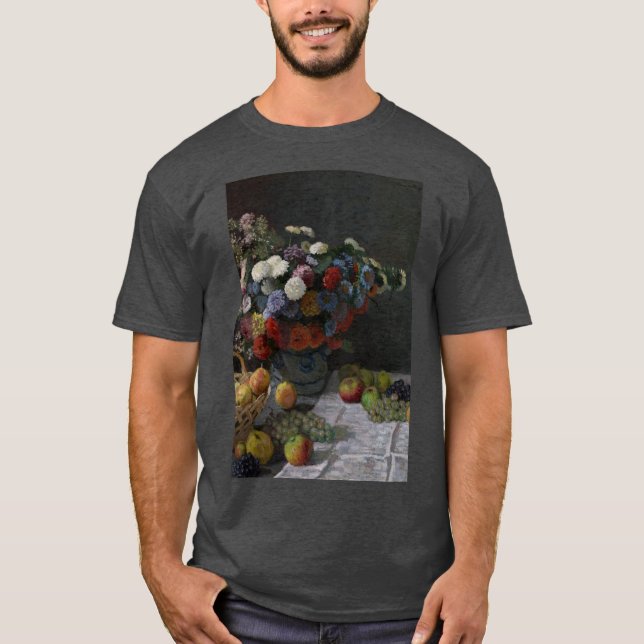 Claude Monet - Still Life with Flowers and Fruit T-Shirt (Front)