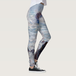 Claude Monet - Storm off the Belle-Ile Coast Leggings