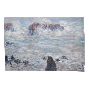 Claude Monet - Storm off the Belle-Ile Coast Pillowcase