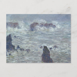 Claude Monet Storm, off the Coast of Belle-Ile Postcard