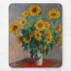 Claude Monet, Sunflower Mouse Pad