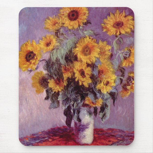 Claude Monet // Sunflowers Mouse Pad (Front)