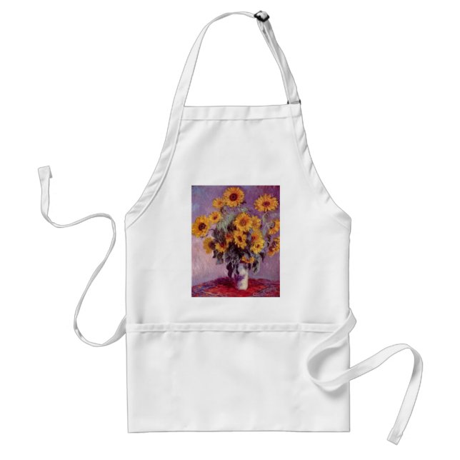 Claude Monet // Sunflowers Standard Apron (Front)