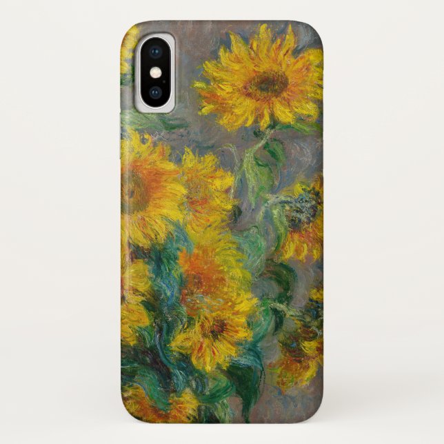 Claude Monet Sunflowers Vintage Floral Case-Mate iPhone Case (Back)