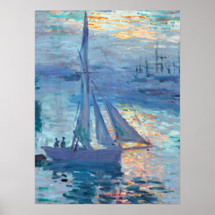 Claude monet Sunrise Marine Poster