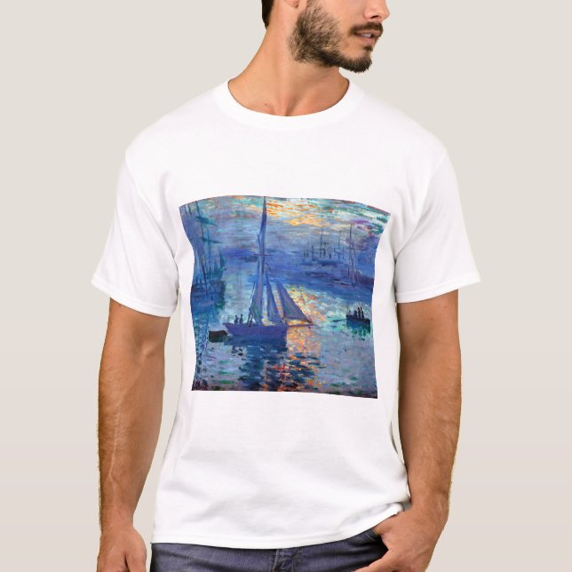 Claude Monet Sunrise T-Shirt (Front)