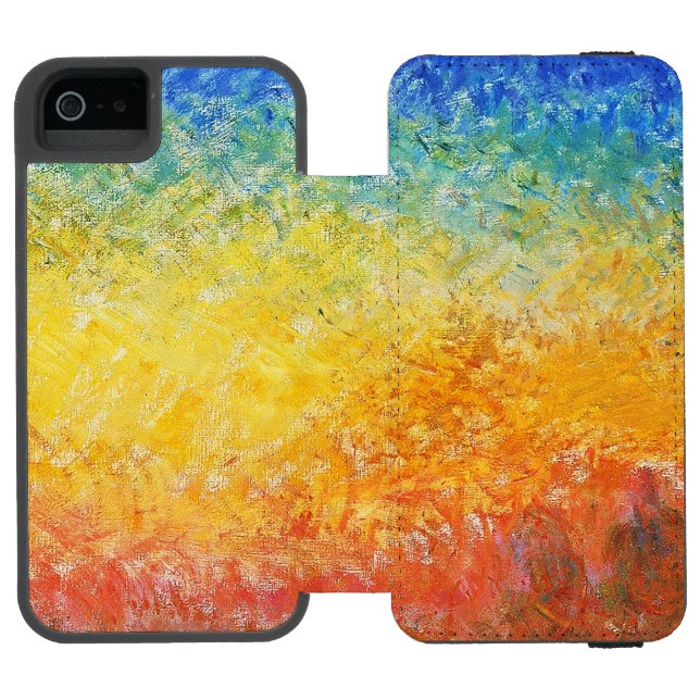 Claude Monet Sunset In Venice Impressionist Art Incipio iPhone Wallet Case (Folio Open)